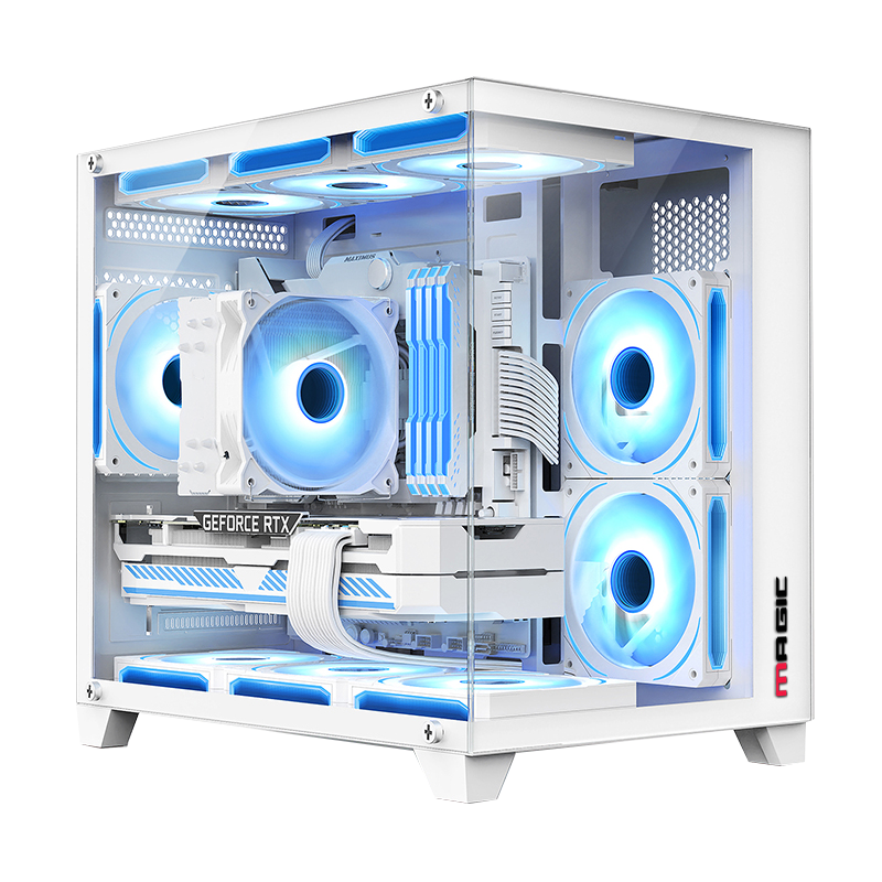 Thùng máy Case MAGIC Aqua-M Ultra Plus White | Full M-ATX