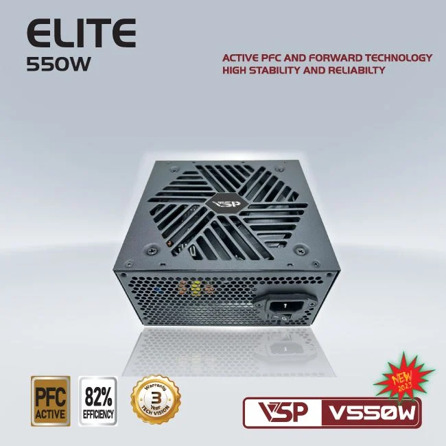 Nguồn VSP Elite Active PFC V550W