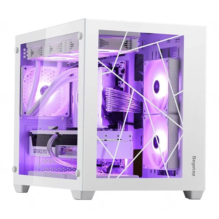 Thùng máy Case Segotep Lumi II | M-ATX, ITX, Trắng